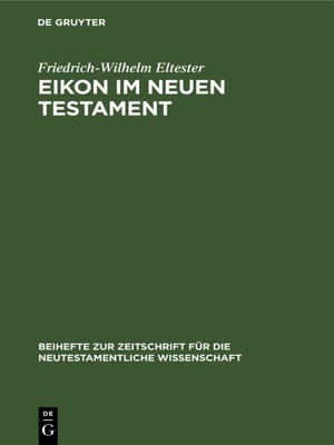 cover image of Eikon im Neuen Testament